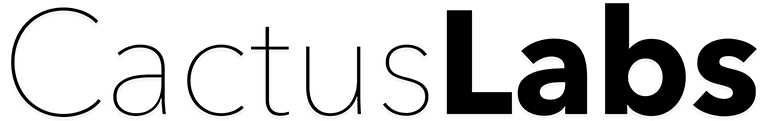 Logo Cactus Labs letras negras